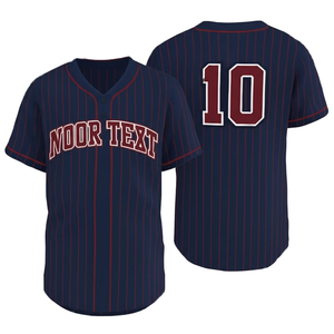 Maillot de baseball personnalisé pas cher en gros, rouge et blanc, pour adultes, uniformes de baseball, vêtements de sport pour hommes, achat en ligne - Product Image 5