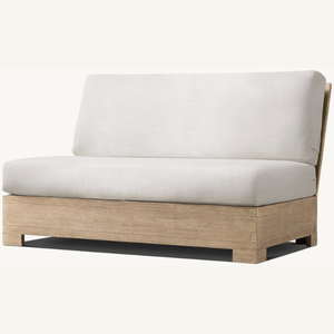 Sofá para la sala de estar hecho de madera de teca con un estilo moderno que es cómodo sentarse sobre él ya que está hecho de espuma suave. - Product Image 2