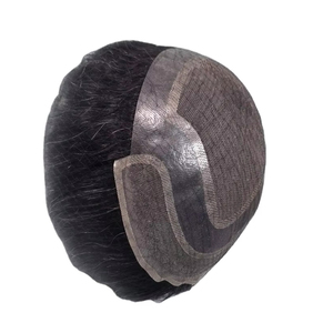 Toupee para Hombre Taz Hair, Peluca de Cabello Humano 100%, Densidad 60%-150%, Cabello Remy Indio, Resistente al Agua, Suave, Ondulado Profundo - Product Image 1