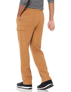 Contrast Stitch Details Sweat Pants Men Solid Heavy Weight Fleece Outdoor Casual Sportswear Trousers Bundle New - Product Image 3