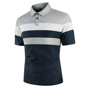 ACE Men's Hawaiian Style Printed Cotton Color Blocked Short Sleeve Shirt Turn-<b>down</b> Collar Breathable Regular Fit Digital Printed - Product Image 5
