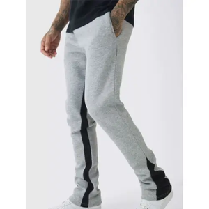 Pantalones Deportivos RICSA Unisex Gris y Negro con Bloques de Color, de Secado Rápido, de Algodón, para Deportes Electrónicos, Corte Adulto - Product Image 3