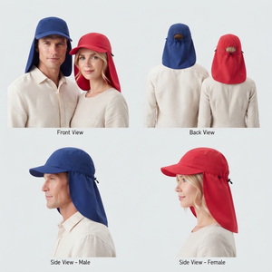 Gorra de Protección UV para Verano, Sombrero para Pesca al Aire Libre con Solapa Extraíble para el Cuello, Gorra Deportiva Transpirable Unisex - Product Image 5