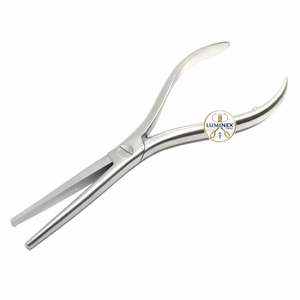 Pince à extensions de cheveux professionnelle en acier inoxydable avec design à micro-perles - Or - Product Image 2