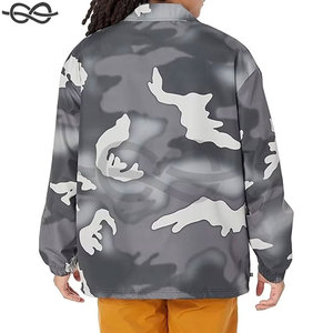 Veste Coach à Motif Camouflage Graphique, Style Quotidien Chic, Imprimé Unique, Légère et Confortable, Design Streetwear - Product Image 3