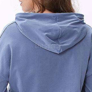 Sudadera con Capucha Corta para Mujer, de Primera Calidad, Más Vendida, Color Sólido, Ecológica, Transpirable, con Logotipo Frontal - Product Image 6