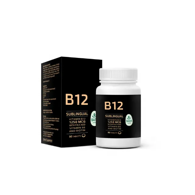 Premium Smart und einzigartige Kombination von Vitamin B12-Tabletten mit 1250 µg B-Komplex gegen Anämie