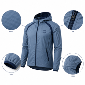 Chaqueta Deportiva de Tela Softshell, Chaqueta de Entrenamiento de Fútbol con Puños Elásticos, Chaqueta para Correr, Fabricante de Ropa Deportiva Personalizada OEM - Product Image 2