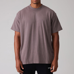 Camiseta de Algodón Azul Marino para Hombre, Manga Corta, Cuello Redondo, Corte Regular, Color Sólido, Diseño Liso de Punto Jersey Informal - Product Image 4