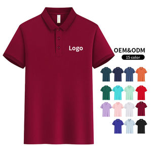 Camiseta de Verano para Hombre, 100% Algodón, Estilo Casual de Negocios, Color Sólido, Bordado, Manga Corta, Cuello Solapa, Estampados, Secado Rápido - Product Image 1