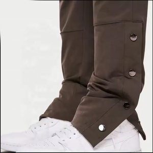 Pantalon cargo décontracté pour homme, coupe droite, style utilitaire, ample, multi-poches, respirant, avec cordon de serrage, vêtement de travail, streetwear - Product Image 4