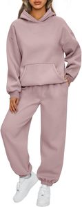 Customizable Girls Cozy Hoodie and Trouser <b>Set</b> Soft Fabric Warm Tracksuit Comfortable Stylish Loungewear for Winter Bulk Sales - Product Image 2