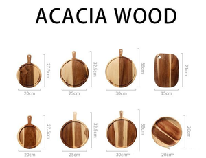 Planches à découper en bois d'acacia avec poignée, planches à découper pour la viande, la pizza, le fromage, les sushis, planches de cuisine - Product Image 5