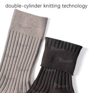 Chaussettes décontractées pour hommes, légères, nouvelle mode, en spandex/polyester/coton, sur mesure, respirantes, confortables, élégantes, chaussettes d'hiver - Product Image 5