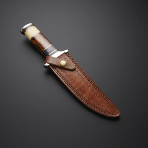 Cuchillo Bowie Clásico de Supervivencia para Exteriores, con Hoja de Acero Inoxidable y Mango de Hueso, de Grado Industrial y Alta Calidad, Personalizado, OEM - Product Image 6