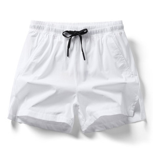 Shorts de sport décontractés pour hommes été 2024, grande taille, amples, pour la plage, à séchage rapide, en tissu uni avec impression numérique - Product Image 6