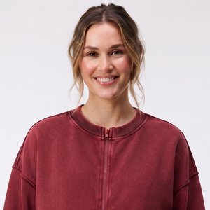 High Quality Zipper Maternity Jacket Women Crew Neck <b>Nursing</b> Breastfeeding Jackets Ladies 100% Cotton Maternity Bomber Jackets - Product Image 5