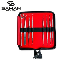 Kit d'hygiène dentaire professionnel manuel en acier inoxydable réutilisable – Outils de nettoyage des dents et éliminateur de plaque dentaire - Product Image 3