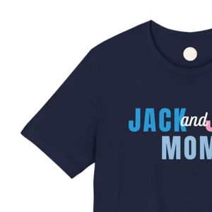 T-shirt pour femme en coton doux bleu marine à motif 'Mom', col rond, manches courtes, décontracté, pour le quotidien, vêtement de mode - Product Image 2
