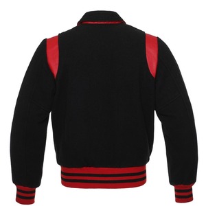High Quality Custom <b>Men's</b> Winter <b>Bomber</b> <b>Jacket</b> Regular Sleeve <b>Varsity</b> Design Front Logo Breathable Cotton Stand Collar Wholesale - Product Image 3