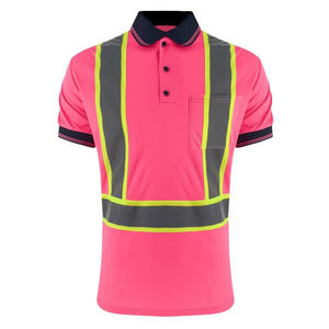 Camiseta Polo de Seguridad Reflectante de Alta Visibilidad Personalizada, Manga Corta, para Hombre, Camisas de Trabajo de Alta Visibilidad para Construcción, Camiseta Polo de Seguridad para Mujer - Product Image 1