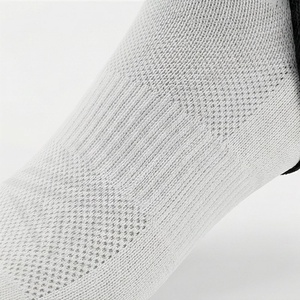 <b>Knee</b> <b>High</b> Soccer <b>Socks</b> Black <b>White</b> Solid Color Breathable Knitted for Adults Football Sports Use - Product Image 5