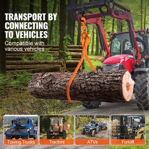 Pinze Rotanti in Acciaio per Sollevamento Tronchi da 32 Pollici, Attrezzatura per Movimentazione con Capacità di Carico di 1543 Libbre/700 Kg - Product Image 2