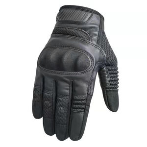 Guantes de Cuero Negros de Invierno para Pantalla Táctil, Talla Grande, Personalizados, de Pakistán, Antideslizantes, para Motociclismo - Product Image 3
