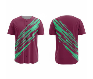 เสื้อเบสบอลแบบซับลิเมชั่นคุณภาพสูง |   ชุดเบสบอลทีมพร้อมโลโก้และหมายเลขแบบกำหนดเอง |   ฐานผ้าโพลีเอสเตอร์ที่ระบายอากาศได้ดี - Product Image 2