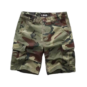 Shorts en jean décontractés pour hommes, coupe droite ample, style streetwear, délavés, respirants, avec fermetures éclair – Vente en gros - Product Image 1