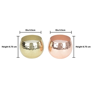 New design hammered Scented candle 2 <b>pc</b> <b>set</b> metal jar candle gold copper plated candle luxury scented candles jar for customized - Product Image 5