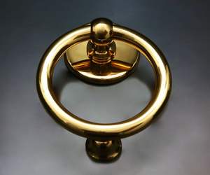 Battant de porte en laiton poli miroir, style rustique, traditionnel indien, gravé - Product Image 6