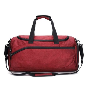 Custom Logo Polyester Zipper Closure Sports Gym <b>Bag</b> Fitness Training Yoga Handbag Unisex Sport Travel Shoe Compartment - Product Image 5