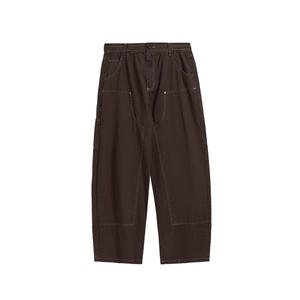 Pantalon cargo sur mesure pour homme, coupe droite, avec double poche à la genouillère - Product Image 5
