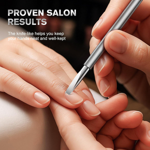 Herramienta de Manicura Personalizada, Instrumento de Cuidado de Uñas de Doble Cara, Empujador de Cutículas Profesional de Acero Inoxidable de Precisión - Product Image 6