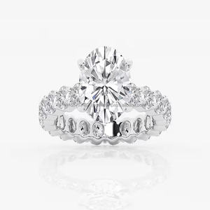 Igi/gia Lab เติบโตวินเทจ14K สีเหลืองทองงานแต่งงาน/แหวนหมั้นเพชรกลมตัดเหมาะสำหรับทุกเพศของขวัญวันครบรอบและงานปาร์ตี้ - Product Image 5