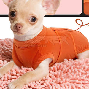 Ropa de recuperación para mascotas de tela elástica transpirable de diseño superior, cómoda para perros después de cirugía - Product Image 4