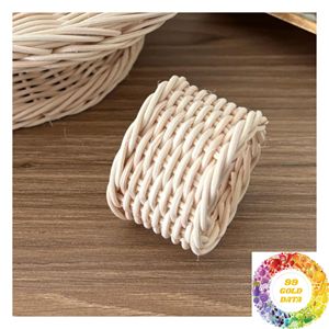 Anillo para Servilletas de Ratán, Decoración Natural para Mesa, Ideal para Cenas de Acción de Gracias, Banquetes Navideños y Decoración del Hogar por Temporadas - Product Image 6