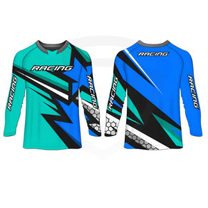 Jersey de Motocross Personalizado con Diseño Impreso, Transpirable, Resistente al Viento, Cómodo, Anti-UV, Ropa Deportiva de Secado Rápido, Unisex, para Carreras - Product Image 1