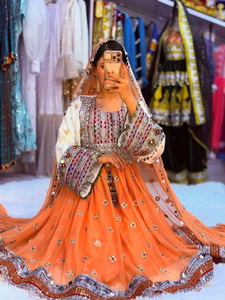 <b>Plus</b> <b>Size</b> Hot Selling Afghan Kuchi Handmade <b>Dress</b> Tribal Traditional Afghani Pushtu Culture Long Sleeves Afghani <b>Dress</b> Adults - Product Image 3