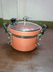 Olla de cocina de arcilla Recipiente de cocina Loza de terracota Hecho a mano Cocina tradicional Olla de arcilla Utensilio de cocina - Product Image 5