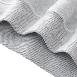 เสื้อฮู้ดซิปผู้ชายทรงบ็อกซี่ 400 GSM ผ้าคอตตอนสีขาวพิมพ์โลโก้ตามสั่ง ไซส์ใหญ่พิเศษ พร้อมซิป - Product Image 5