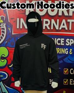 Custom Winter <b>Oversized</b> <b>Hoodie</b> <b>Men</b> Heavyweight 500g Cotton Blend Fleece Digital Embroidered Eco-Friendly Breathable Durable - Product Image 1