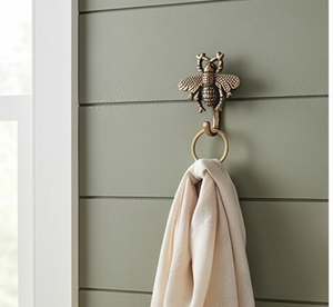 Antique Brass Bee Wall <b>Hook</b> Vintage Metal Decorative <b>Hook</b> <b>For</b> Clothing And Towels Door <b>Hanging</b> Display - Product Image 2