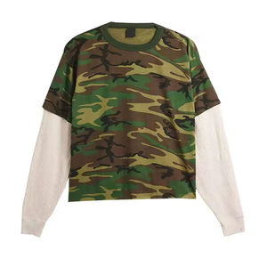 เสื้อยืดถักแบบทหารสั่งทำพิเศษขายดี ผ้าฝ้าย 100% แห้งเร็ว สไตล์สปอร์ต แขนสั้น เหมาะสำหรับออกกำลังกายกลางแจ้ง - Product Image 1