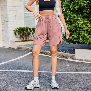 Short de bain femme de qualité supérieure, taille mi-haute, style streetwear, léger, respirant, séchage rapide, coupe-vent, avec cordon de serrage, 100% coton, personnalisable - Product Image 6