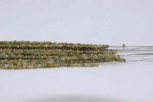 Cuentas de diamante amarillo natural sin cortar 2-3mm 15 pulgadas para la fabricación de joyas cuentas de diamante crudo hechas de piedra natural - Product Image 3