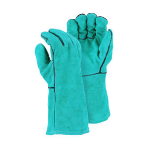 Gants de sécurité en cuir de vachette pleine fleur de qualité supérieure pour le soudage, la lutte contre les incendies, la construction, le barbecue, la protection des mains dans l'industrie - Product Image 2
