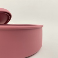 Boîte à lunch en silicone à 3 compartiments, capacité de 1000 ml, qualité alimentaire, hermétique, compatible micro-ondes/réfrigérateur/lave-vaisselle, contenants de stockage alimentaire