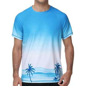 เสื้อรัดรูปผู้ชายแบบสั่งทำพิเศษ แขนสั้น ป้องกันรังสียูวี แห้งเร็ว ขายส่ง - Product Image 1